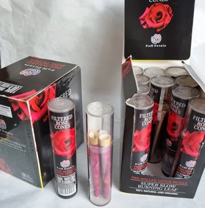 Conos y tubos de pétalos de rosa enrollados a mano de calidad superior a los mejores precios en puntas de madera y vidrio multicolor rojo amarillo Rosa suministro a granel - Product Image 6