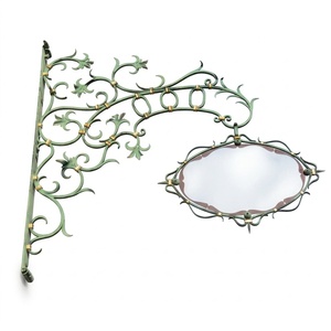 Plaque de porte extérieure moderne de luxe en fer forgé, personnalisée, écologique, résistante aux intempéries, avec numéro de maison en métal, à visser - Product Image 1