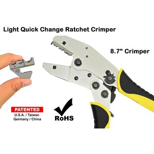 Kit d'outils de sertissage à cliquet à changement rapide AMP Superseal 1.0 pour bornes à barillet ouvert - Product Image 3