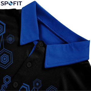 Camisetas Polo Personalizadas para Hombre, Diseño Sublimado, 100% Poliéster, Tejido de Punto, Corte Ajustado, Transpirables, Casuales, Servicio OEM y ODM al por Mayor - Product Image 5
