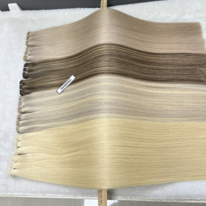 Most Loved By Salons 2024 Nueva tendencia Extensiones de cabello humano europeo de trama plana sin costuras Premium - Product Image 4