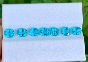 Piedra Preciosa de Apatita Africana Natural, Corte Ovalado, Piedra Suelta, Certificada por IGI, Luz Azul, para Fabricación de Joyería y Pulseras, Venta al Por Mayor - Product Image 2