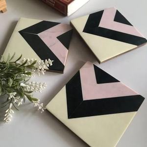 High Quality Home Bar Decoration <b>Coaster</b> for Cup Leaf <b>Coaster</b> Monstera Shaped <b>Ceramic</b> Green Silver Gold Accessories Europe Style - Product Image 3