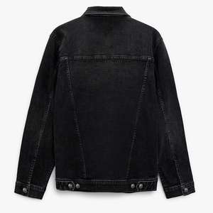 Chaqueta de Mezclilla de Algodón para Hombre, Estilo Casual, Color Sólido, Cuello Solapa, Cierre de Botón, Chaqueta Vaquera para Hombre, Otoño, Corte Ajustado, Calidad - Product Image 6