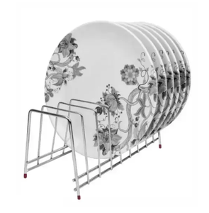 Égouttoir à assiettes en acier inoxydable pour cuisine, support de rangement pour vaisselle - Product Image 4