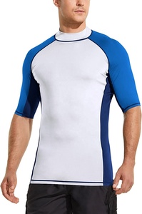 Camisetas de natación Rashguard para hombre, manga corta, protección solar UPF 50, traje de neopreno, camiseta Rash Guard, ropa de baño para hombre. - Product Image 3