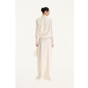 Nueva Colección de Vestidos Elegantes ODM, Vestido Largo con Decoración de Encaje Vietnamita, Vestido de Noche para Mujer con Materiales Mixtos de Vietnam - Product Image 2