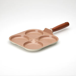 Juego de sartén Vissart Woove de 1 pieza con revestimiento antiadherente de cerámica, construcción de aluminio, mango de madera, apto para lavavajillas - Product Image 1