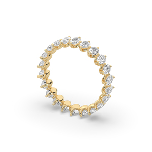 Anillo de Diamante Cultivado en Laboratorio con Corte Oval Brillante de 2.64 Quilates, Plata de Ley 925, Ligero, Moderno y Único, Joyería de Boda para Él - Product Image 4