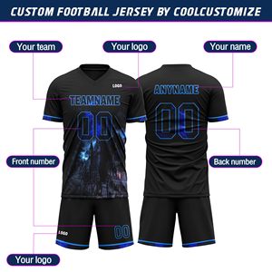 Men Youth Soccer Uniform Custom Logo Football Jersey Athletic Team Wear OEM Bulk Wholesale - Product Image 6