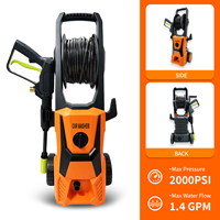 Nettoyeur haute pression sans fil 1200W, machine à laver les voitures portable, pistolet à mousse, batterie 18V rechargeable, OEM pour l'Amérique du Sud