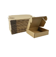 Boîtes d'emballage de protection biodégradables en papier kraft brun 3 plis pour produits cosmétiques, 6x4x1 pouces, petites boîtes d'expédition