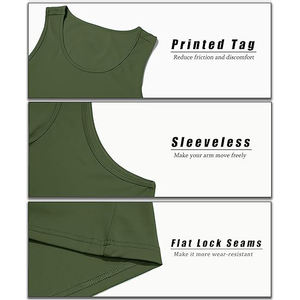 เสื้อกล้ามผู้ชายแบบเย็บแผง 100% ผ้าฝ้าย ไร้แขน ดีไซน์ตะเข็บเน้นกล้ามเนื้อ ทรงเข้ารูป ขอบดิบ เสื้อกีฬา - Product Image 3