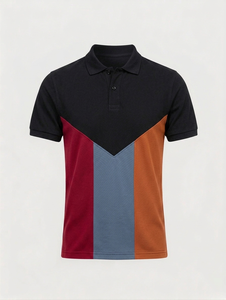 Polo pour homme à manches courtes avec fermeture boutonnée, prix de gros, dernière conception, coupe classique, respirant, séchage rapide - Product Image 2