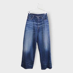 Jean baggy rétro personnalisé pour homme, coupe ample, en denim délavé et léger avec logo, idéal pour la saison automne-hiver - Product Image 4
