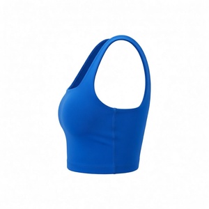 Female Sports Bra <b>square</b> neck Back <b>Adjustable</b> Straps Plus Size High Support Seamless - Product Image 4