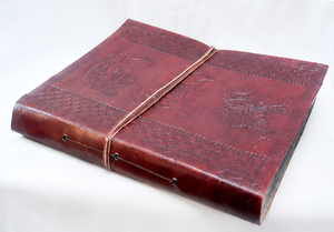 Handmade Genuine Leather Journal Vintage Embossed <b>Notebook</b> with Handmade Paper Travel <b>Diary</b> Sketchbook Writing Journal Gift book - Product Image 6
