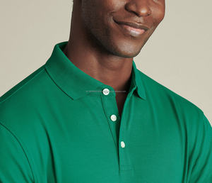 Camiseta Polo Informal de Algodón y Elastano para Hombre, Cómoda, Transpirable, Absorbente de Sudor, de Punto, para Golf - Product Image 4