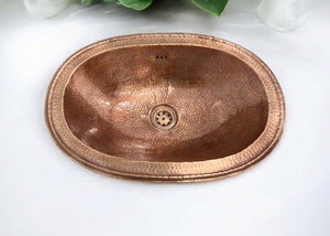 Oferta Especial: Lavabo Moderno de Cobre Martillado y Cepillado, de Metal Sólido, Hecho a Mano, Ecológico, en Stock, Tipo Vessel, Redondo, para Baño - Product Image 2