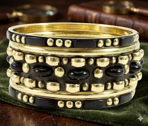 Direct Factory Sale Handmade Fashion <b>Glass</b> <b>Bangle</b> Set Wholesale Fashion Jewelry & Accessories with Metal - Product Image 1