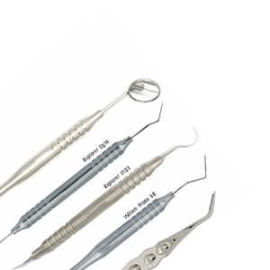 Juego de 5 instrumentos dentales de acero inoxidable William Probe Explorer con mangos anatómicos, ¡el más vendido! - Product Image 6