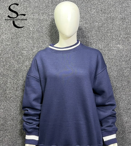 Conjunto de sudadera y pantalón corto de felpa 100% algodón de alta calidad para mujer, manga larga, corte holgado, estilo casual. - Product Image 5