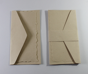 Hot Sale Envelop Set 250 Gsm Deckled Edge Card With Matching Envelop Recycled Handmade Paper From Cotton - Product Image 2