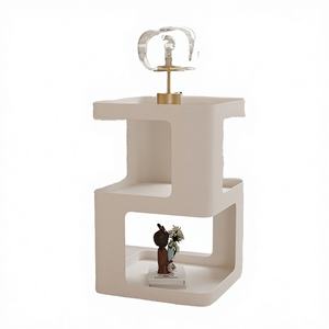 Table de Chevet Métallique à 3 Niveaux avec Tiroirs, Table d'Appoint Moderne pour Petits Espaces, Vente en Gros, Fourniture en Vrac, Mobilier Hôtelier GCC - Product Image 1