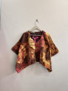 Indian Handmade <b>Boho</b> Women Kantha Oversized Top Hippie Poncho <b>Dress</b> - Product Image 1
