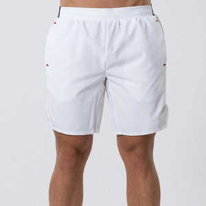 Shorts de bain pour hommes de qualité supérieure, blancs, à séchage rapide, avec poches latérales, légers, pour la plage et la natation, avec logo personnalisé, shorts pour hommes - Product Image 5