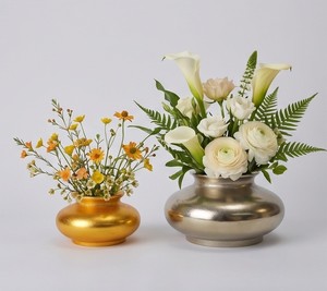 Fancy Hot Large Floor <b>Vases</b> <b>Stands</b> Tall Wedding Metal Flower <b>Vase</b> Gold Antique Cast Iron Handmade Brass Luxury Christmas Space - Product Image 2