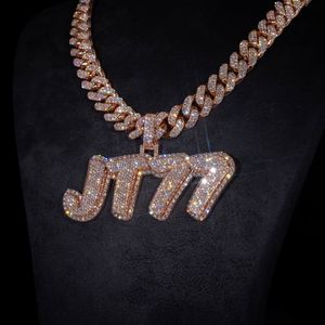 AMBER JEWELS Pendentif Charme Unisexe Style Hip Hop en Alliage de Zinc Plaqué Or Massif 14K avec Sertissage clos et Strass en Cristal de Laboratoire IGI - Product Image 2