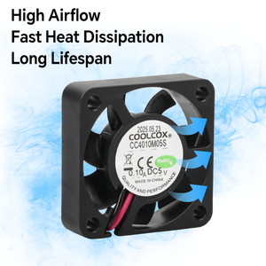 Ventilador Axial CoolCox 4010 de 40x40x10mm, DC Sin Escobillas, para Purificador de Aire, Difusor de Aroma, Disco Duro Móvil, Ventilación de Escape, ODM - Product Image 5