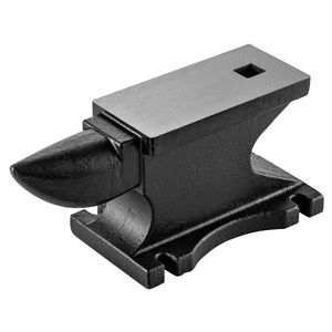 Yunque de cuerno único de hierro fundido de alta dureza de 100 libras, herramienta de herrero de 10,5x5 pulgadas para doblar la base estable de la encimera - Product Image 1