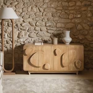 Aparador Vandana Grand Hexa de 140x40 cm en madera de mango Joel - Product Image 1