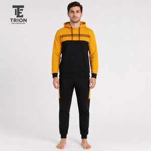 Survêtement de jogging en molleton ajusté pour homme, coupe slim, en coton, avec logo personnalisé, motif uni, idéal pour l'hiver – Vente en gros - Product Image 1