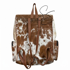 Large Diaper Leather <b>Bag</b> <b>Tooled</b> Leather Hair On Hide Jumbo <b>Backpack</b> Western Cowhide <b>Backpack</b> <b>Bag</b> Vintage Travel <b>Bag</b> Mother's <b>Bag</b> - Product Image 5