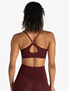 Cross <b>Back</b> Strappy Nylon Spandex Workout Running Yoga Sportsbra <b>Support</b> Top Fitness High Impact Gym Womens Sports Bras for Women - Product Image 5