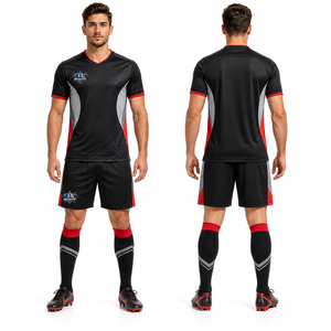 Uniforme de Fútbol Personalizable en Oferta, Mezcla de Poliéster y Elastano de Alto Rendimiento, Suave, Transpirable, Flexible y Cómodo para Partidos - Product Image 1