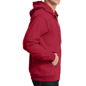 Sweat-shirts bleus apaisants à thème marin, surdimensionnés pour hommes, impression de logo personnalisé, broderie, 100% coton, service OEM ODM disponible - Product Image 4