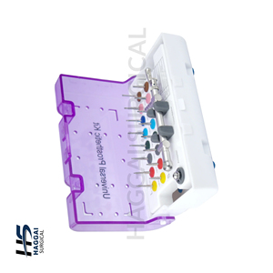 Kit de trephines manuelles en acier pour chirurgie, porte-fraise, irrigation, implantation, greffe d'os, usage médical chirurgical, dentisterie - Product Image 3