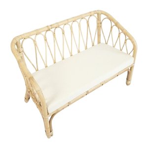 Hot Selling Toddler Toy Rattan American Girl <b>Doll</b> Sofa Woven Wicker Frame Hot Sale High Quality Cheap Price Wholesale - Product Image 2