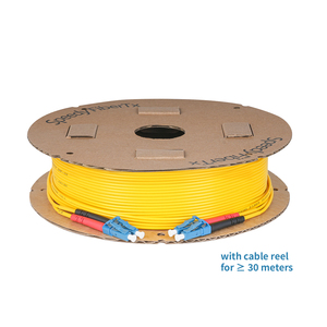 2 pies 2 Core Corning Singlemode Ultra Fiber Cable LC Duplex Cable de parche óptico con botas rojas y negras Equipo de fibra óptica - Product Image 4