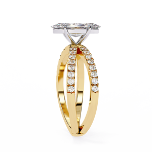 Bague de fiançailles solitaire en diamant de laboratoire taille poire certifié IGI |   Bijoux fins en or rose 10 carats tendance pour un usage quotidien |   Cadeau de luxe - Product Image 2
