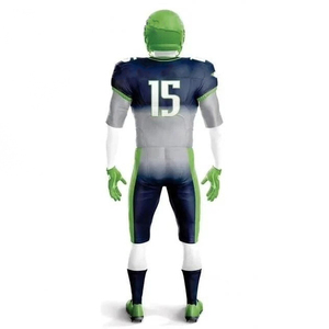 "Full Sublimated American Football Uniform Set Custom Gradient Team Jersey and <b>Padded</b> <b>Pants</b> Men Youth Training" - Product Image 5