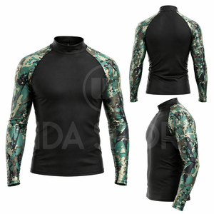 Men's Long Sleeve Rash Guard UV Protection Swim <b>Shirt</b> Quick Dry <b>Compression</b> Surfing Fishing Gym Workout Athletic Wear - Product Image 6