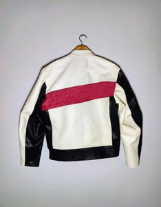 Custom <b>Waterproof</b> Breathable Windproof PU Leather CE Certified Armored Flame-Retardant Stand Collar Removable Liner 340g <b>Jacket</b> - Product Image 4