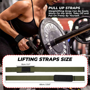 Sangle de poignet unisexe pour la gym, améliore la confiance et les performances, réglable, légère, antidérapante, résistante à l'usure, avec logo personnalisé - Product Image 2