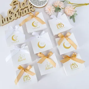 Ramadan Eid Mubarak Favor Boxes Treat Candy Box Party Favors Eid Mubarak Goodie Chocolates Biscuit Boxes