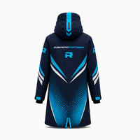 Vêtements d'extérieur en textile, vestes longues à capuche en toile imperméable, manteaux d'hiver décontractés, impression de logo personnalisée